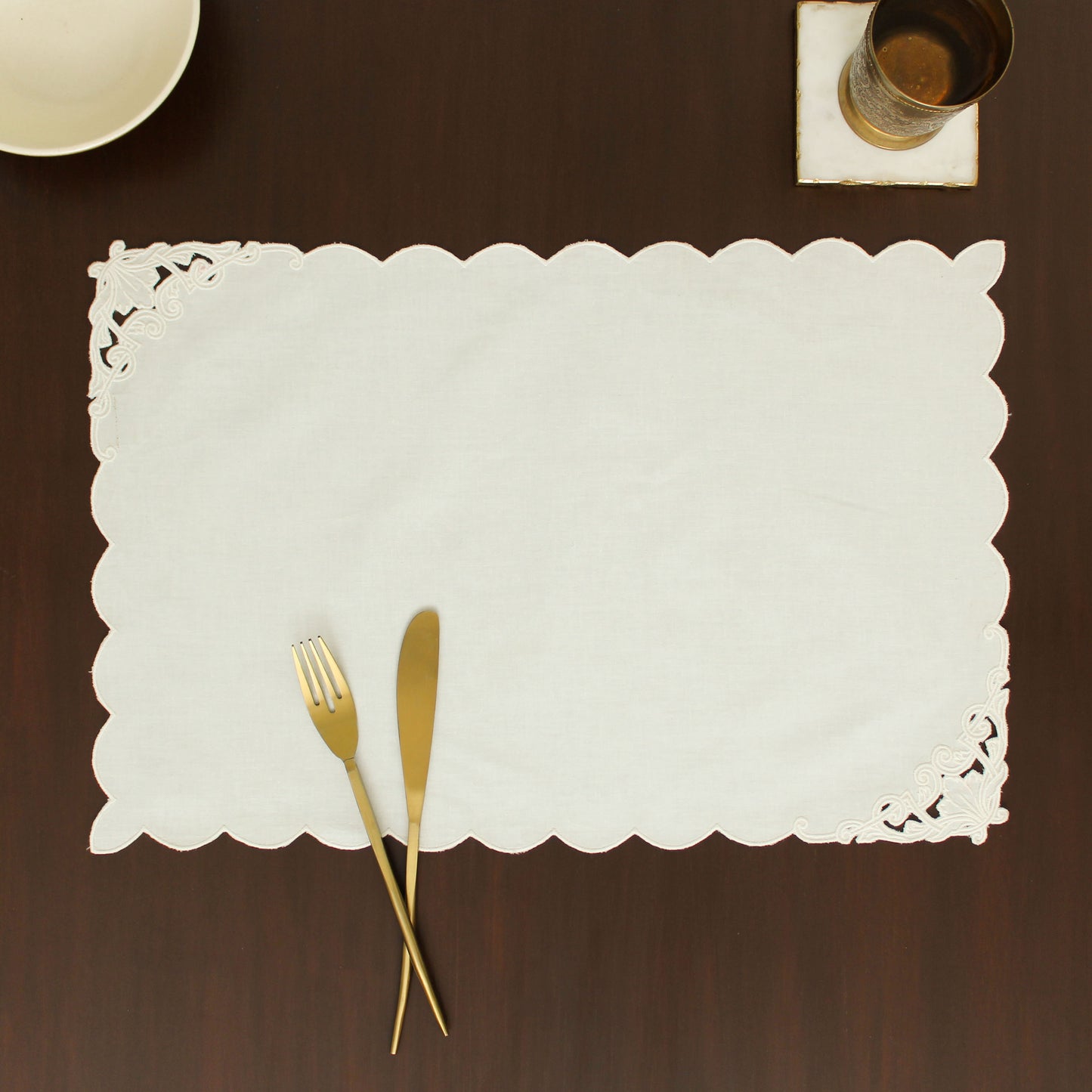 Noor Placemat-Ecru