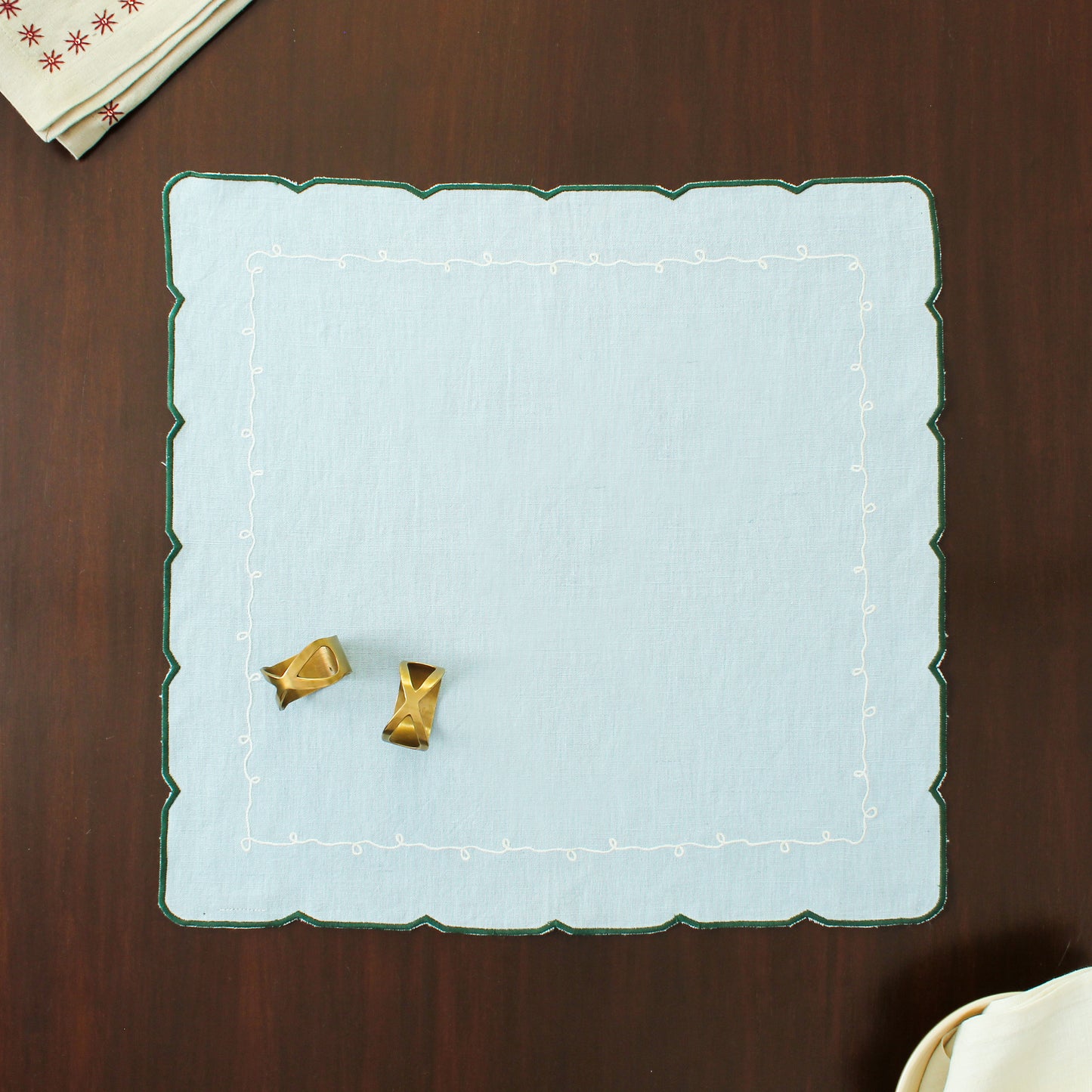 Filgree Napkin-Blue