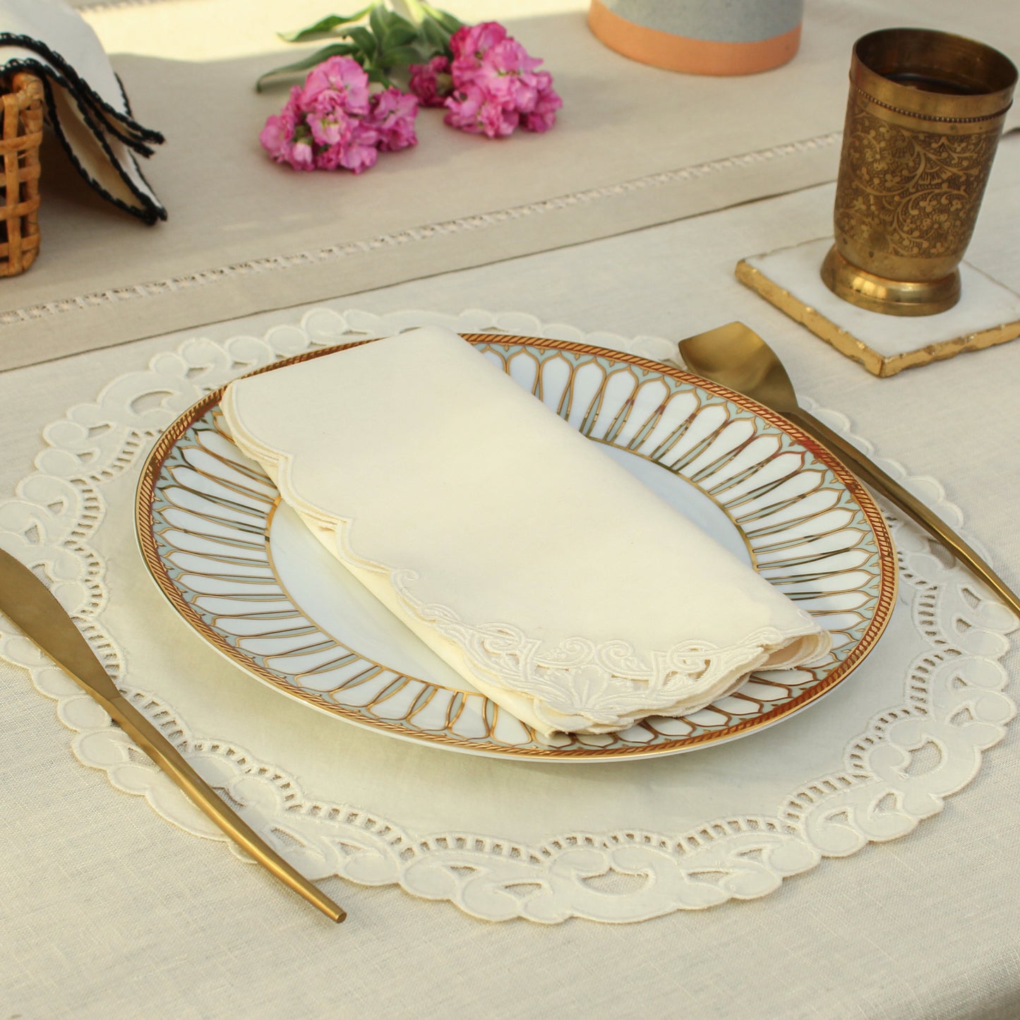 Noor Napkin-Ecru