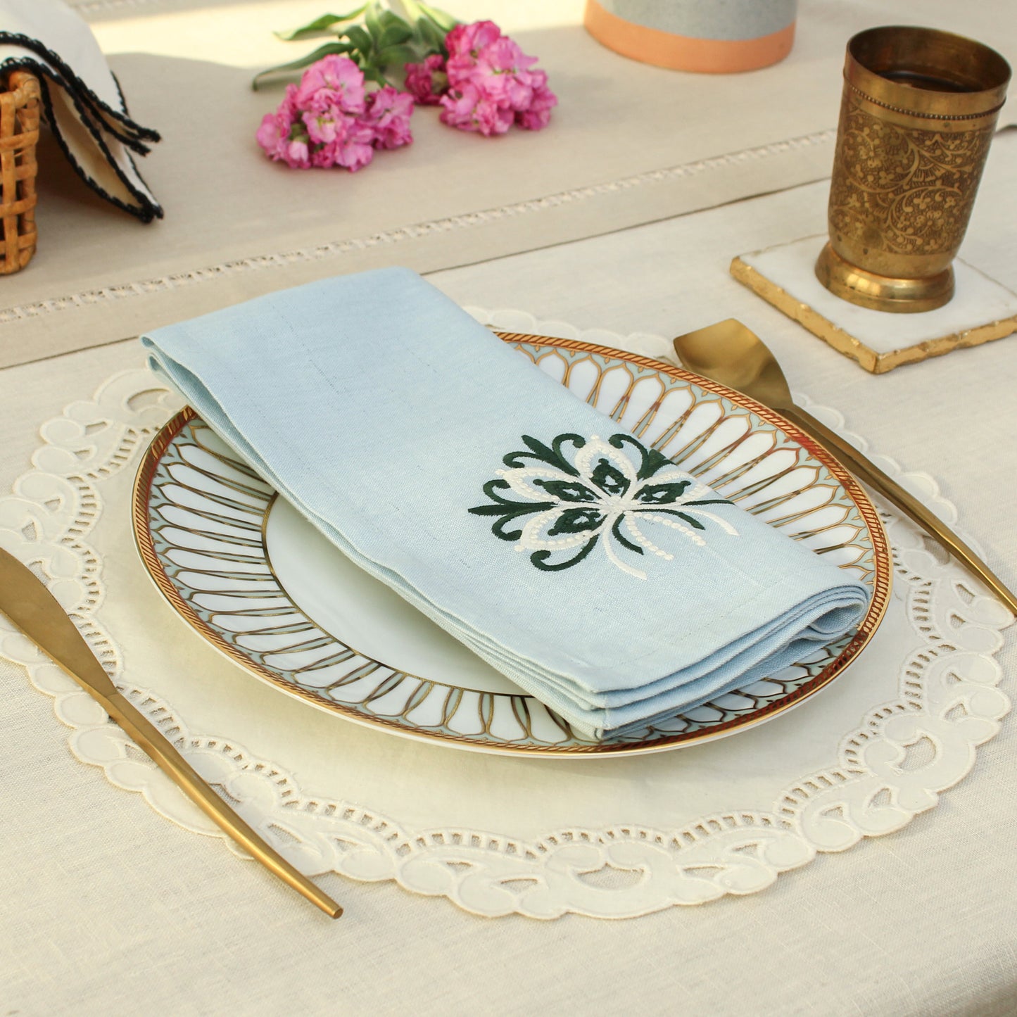 Olivia Napkin-Blue