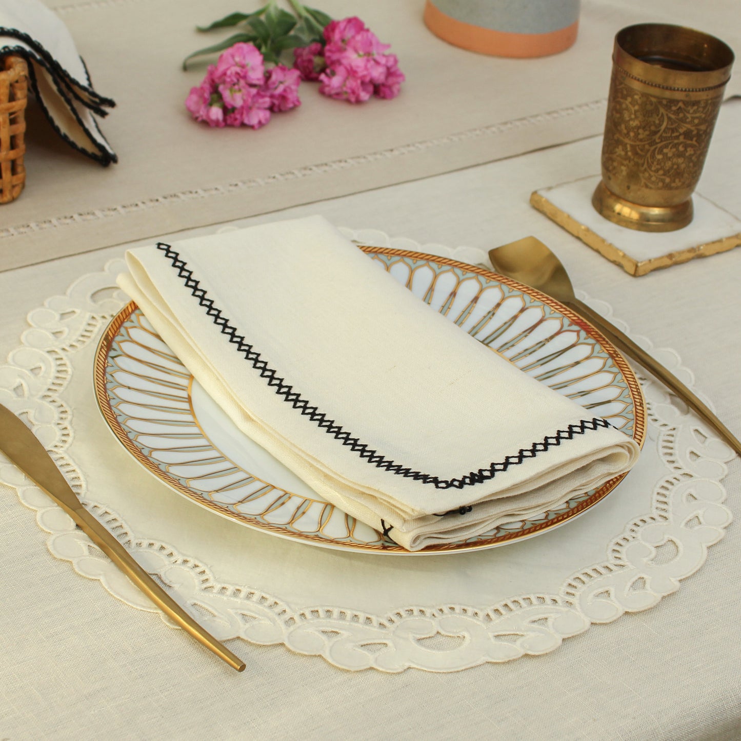 Agonda Napkin-Ecru
