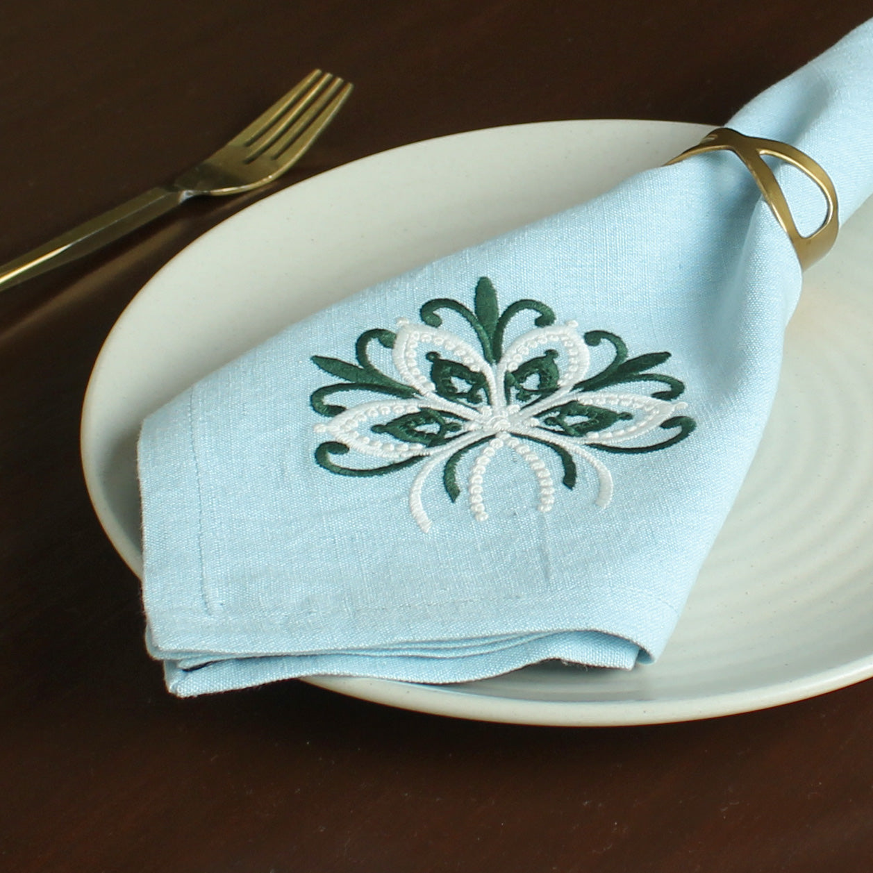 Olivia Napkin-Blue