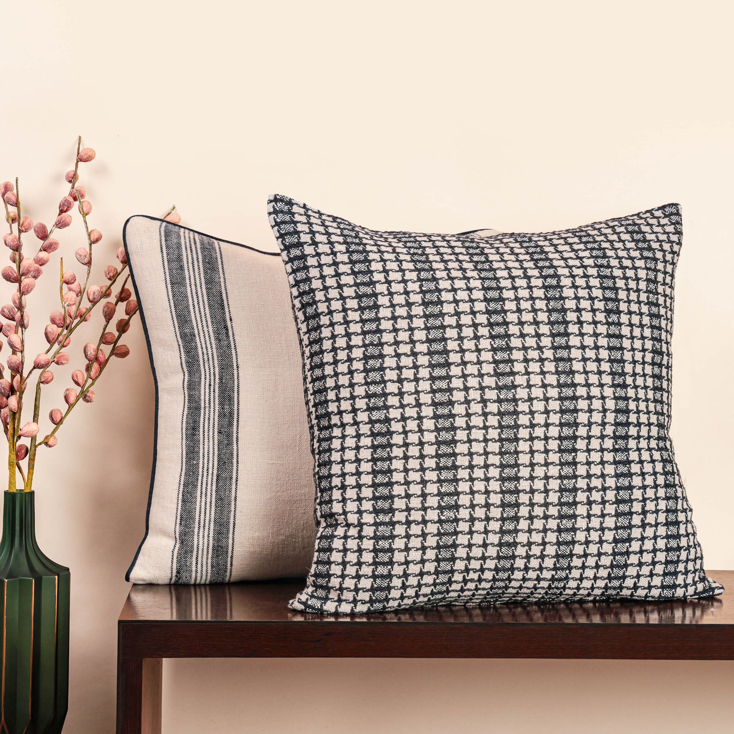 Ebony Cushion Cover-Black