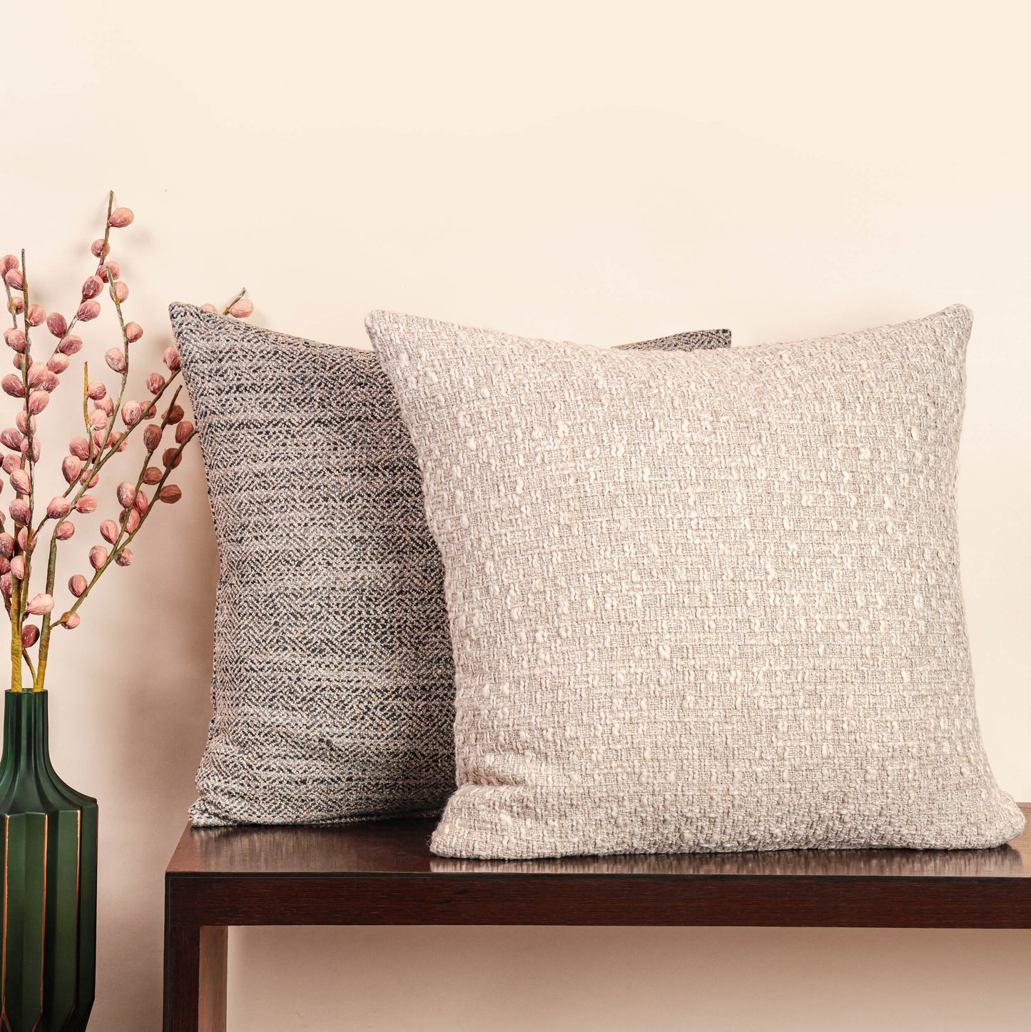 Snowy Cushion Cover-Natural