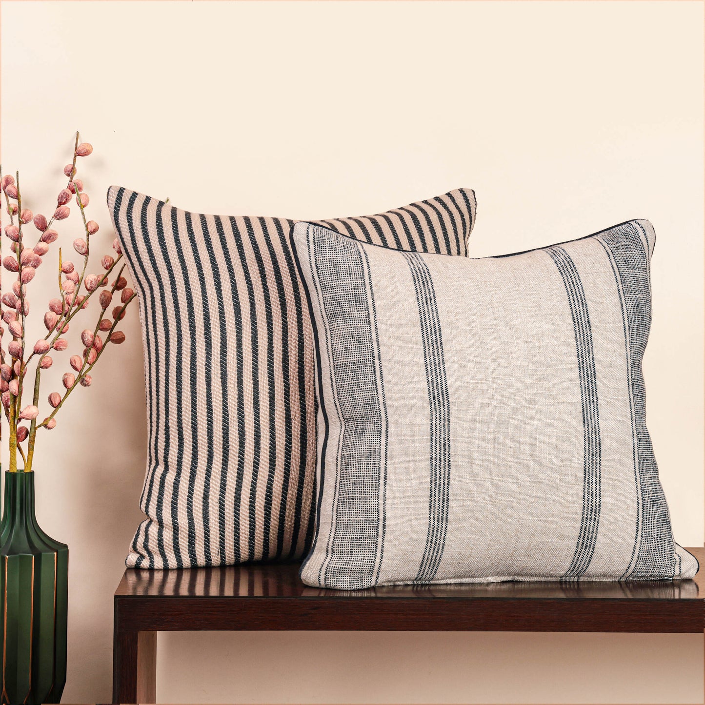 Woodpecker Cushion Cover-Natural