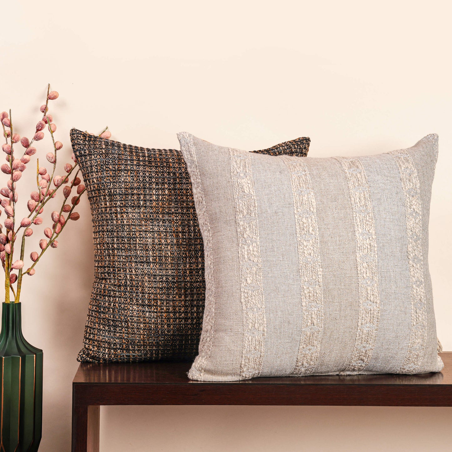 Dove Cushion Cover-Natural
