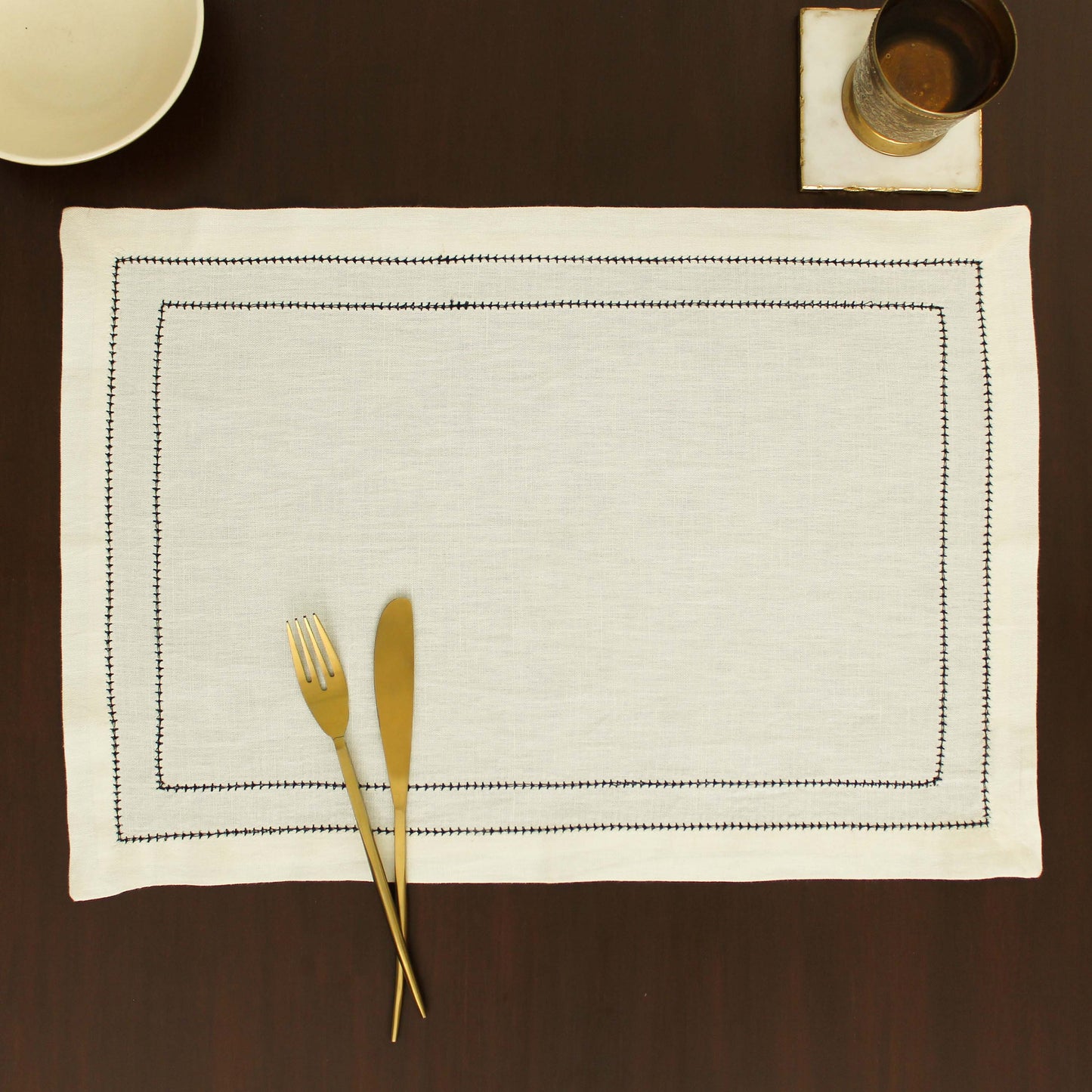 Tulum Placemat-Ecru