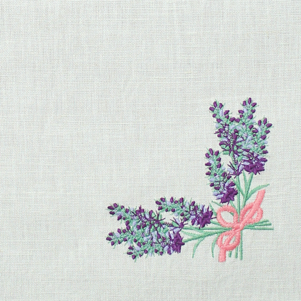 Purple Potpouri Runner-Ecru