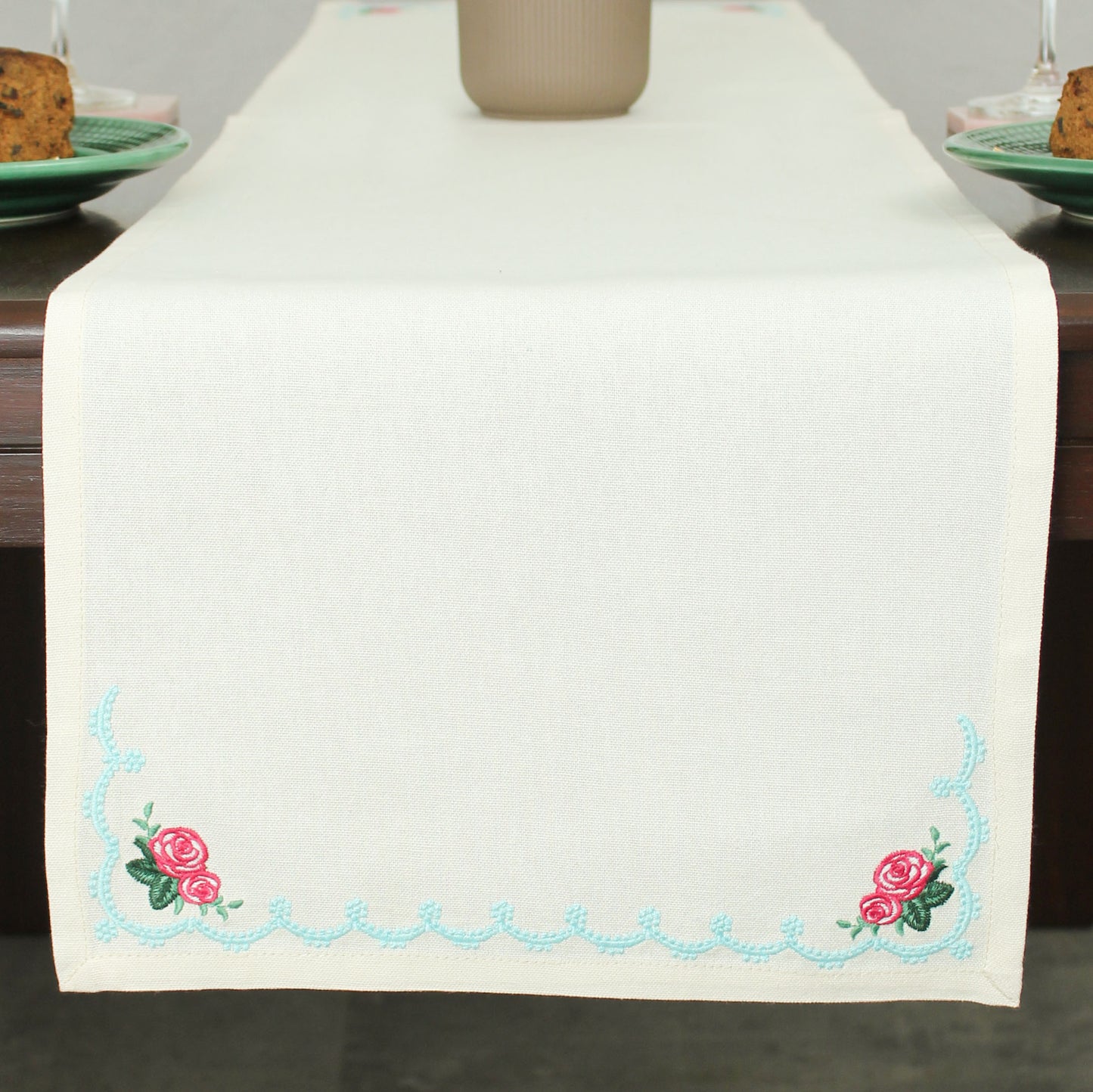 Jasmine Bloom Runner-Ecru