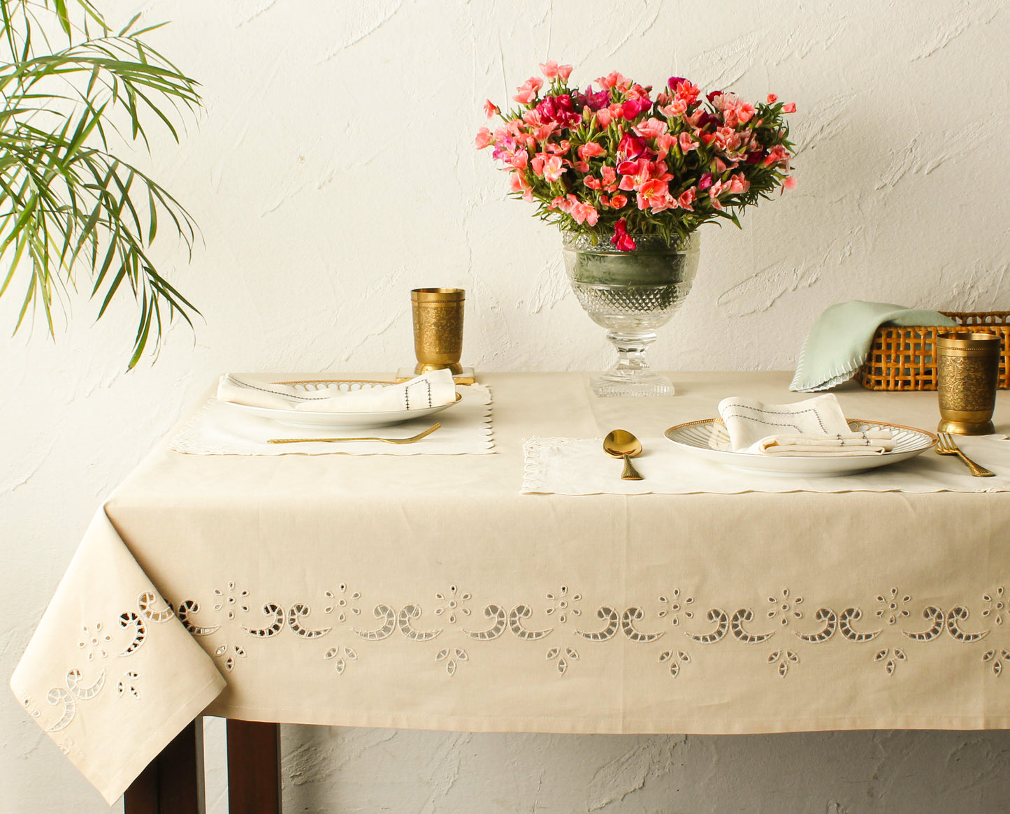 Sahr Table Cloth-Beige