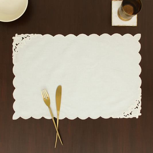 Noor Placemat-Ecru