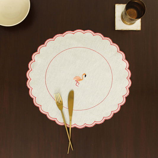 Flamingo Placemat-Pink