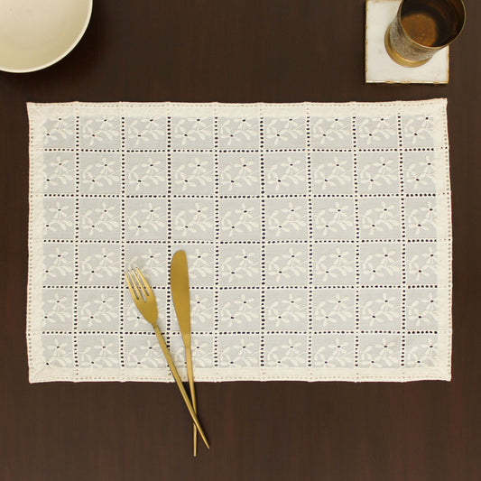 Nubra Placemat-Ecru