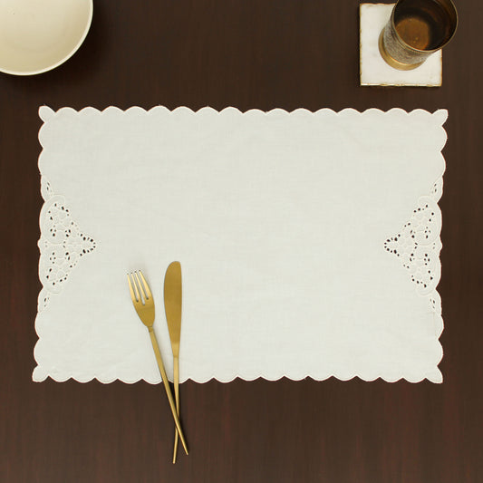 Bahar Placemat-Ecru