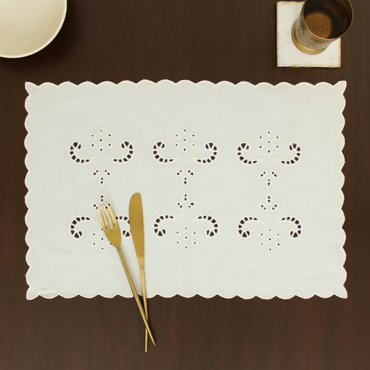 Sahr Placemat-Ecru