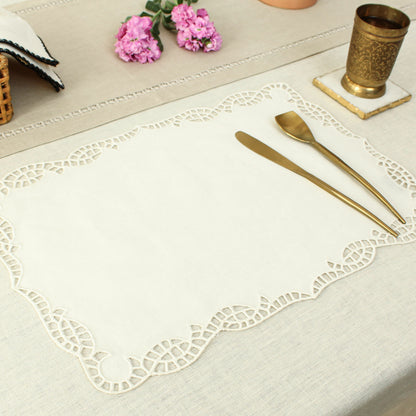 Aada Placemat-Ecru