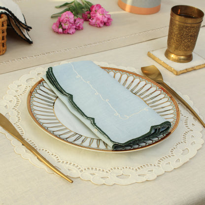 Filgree Napkin-Blue