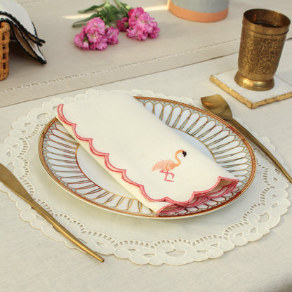 Flamingo Napkin-Pink