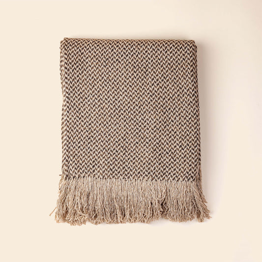 Tibetan Cherry Throw-Brown
