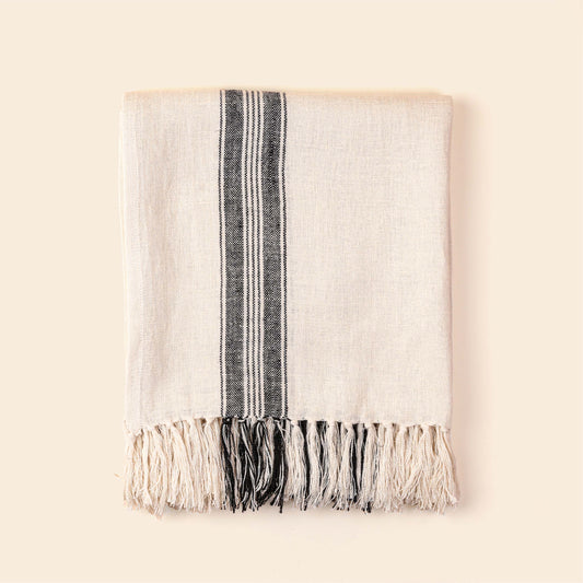 Swan Throw-Black