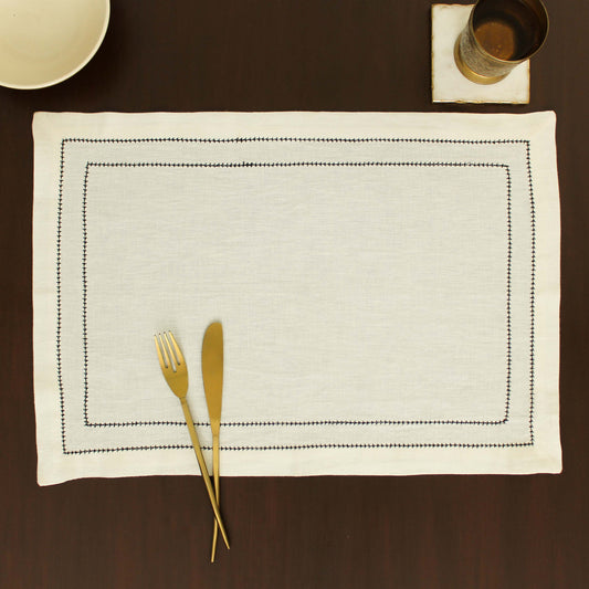 Tulum Placemat-Ecru