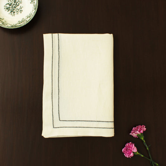 Tulum Table Cloth-Ecru