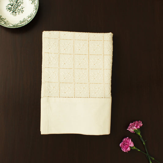 Nubra Table Cloth-Ecru
