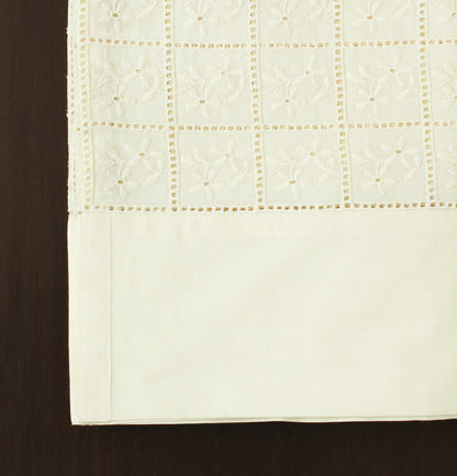 Nubra Table Cloth-Ecru
