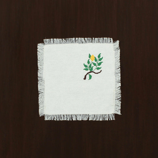 Aspen Cocktail Napkin-Ecru